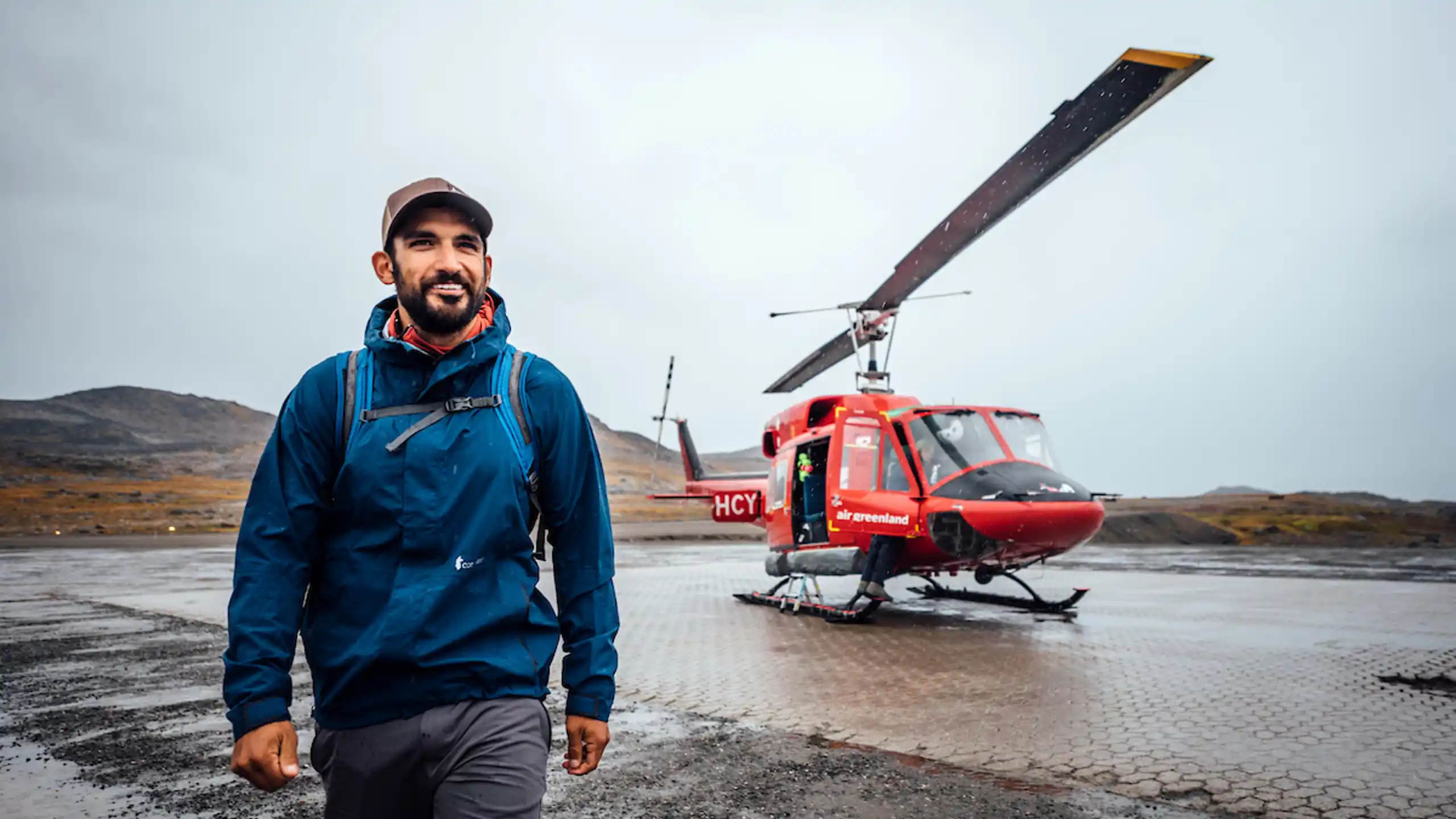 Air Greenland Heli In Kulusuk. Photo Chris B. Lee, Visit Greenland