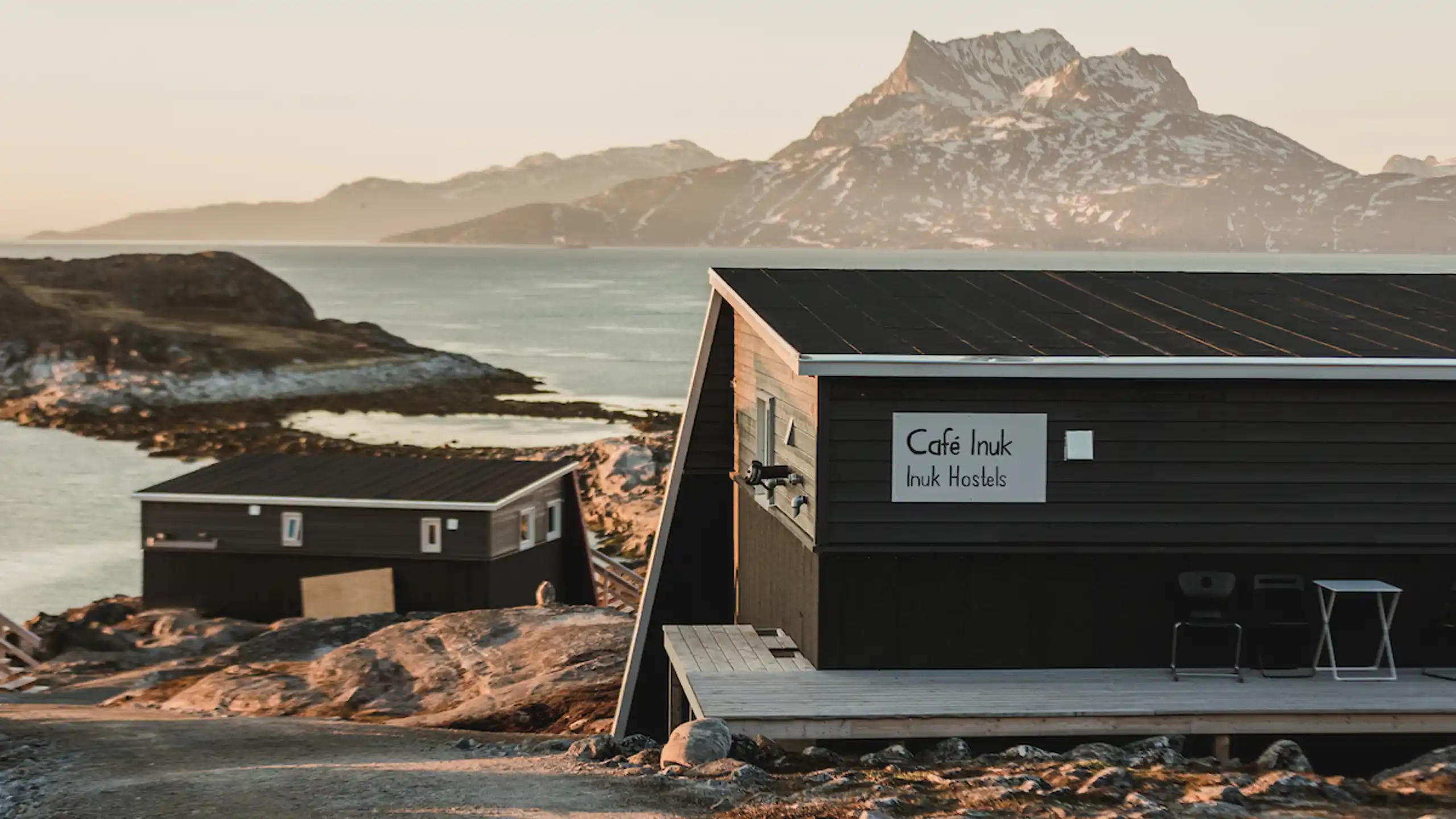 Sermitsiaq Mountain & Inuk Hostel. Photo Daniel Gurrola, Visit Greenland