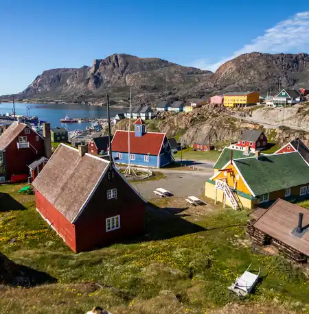 View Of Sisimiut In Summer. Photo Aningaaq Rosing Carlsen Visit Greenland