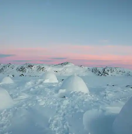World Of Greenlands Igloos. Photo Trevor Traynor, Visit Greenland