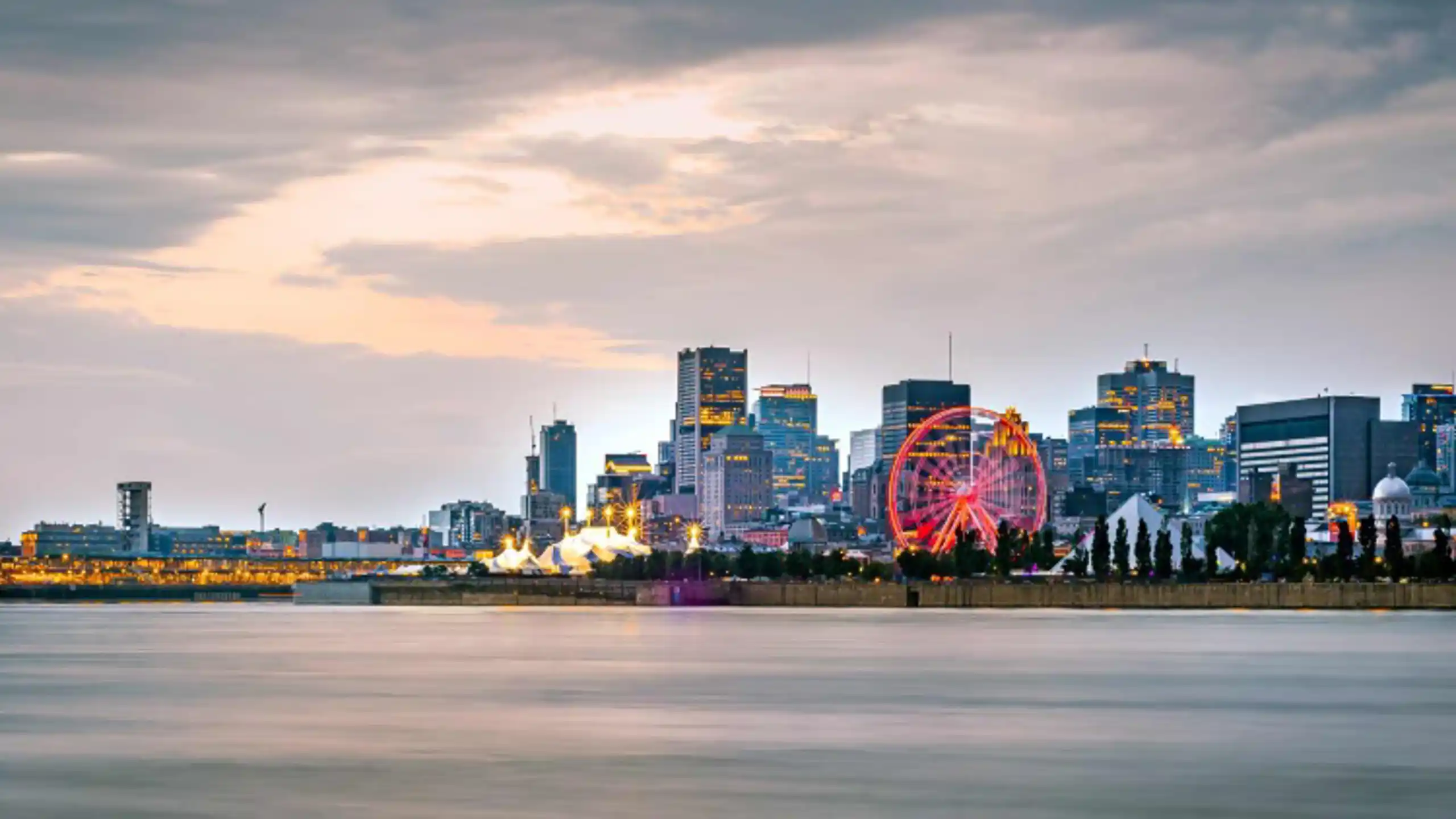 Montreal City Skyline During Sunset With Waterfron 2024 12 05 11 20 26 Utc