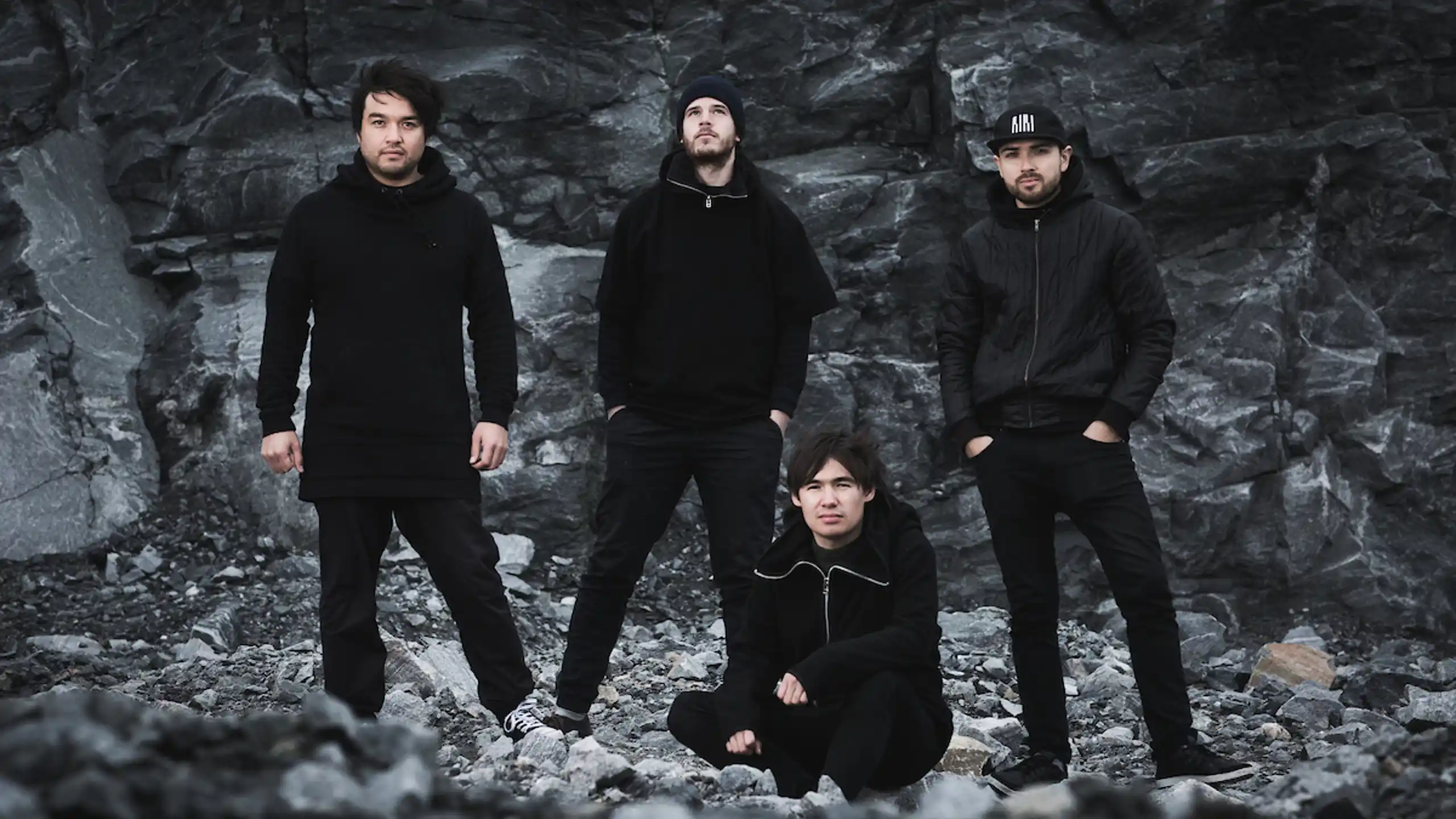 Small Time Giants In A Quarry In Nuuk In Greenland